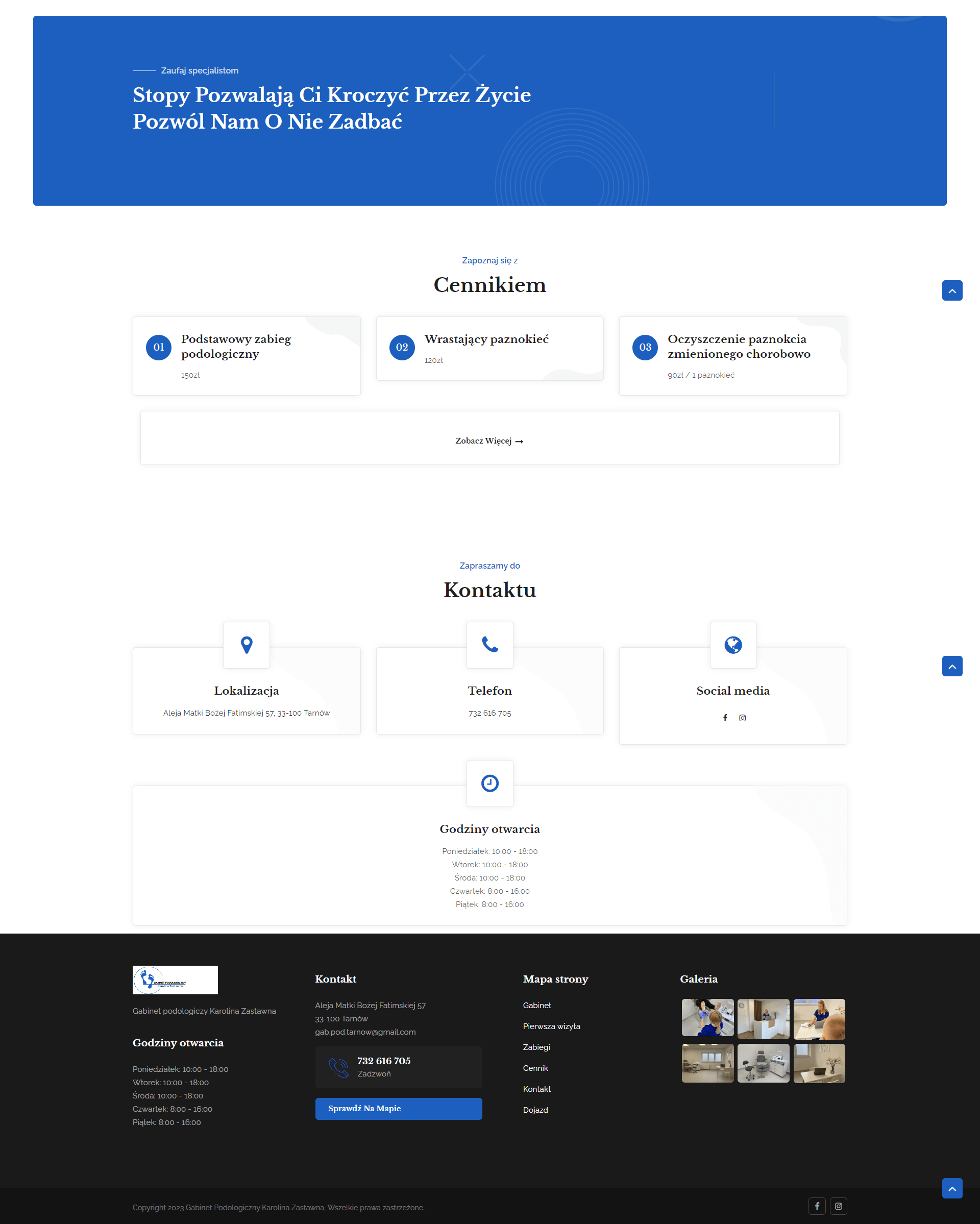 Gabinet podologiczny - Home