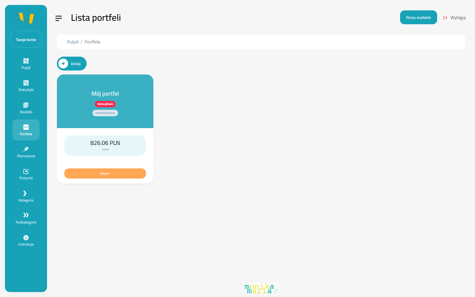 Tracking Money - Portfele
